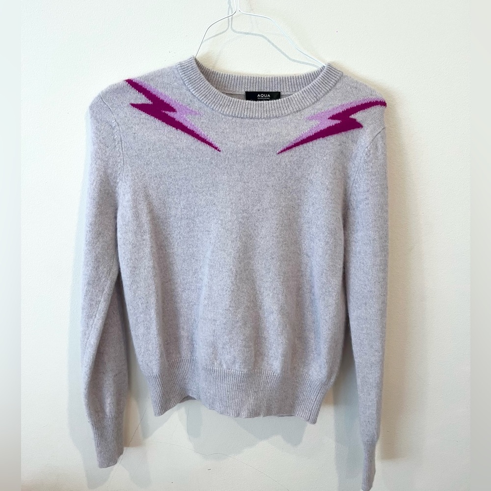 Aqua Cashmere Sweater
